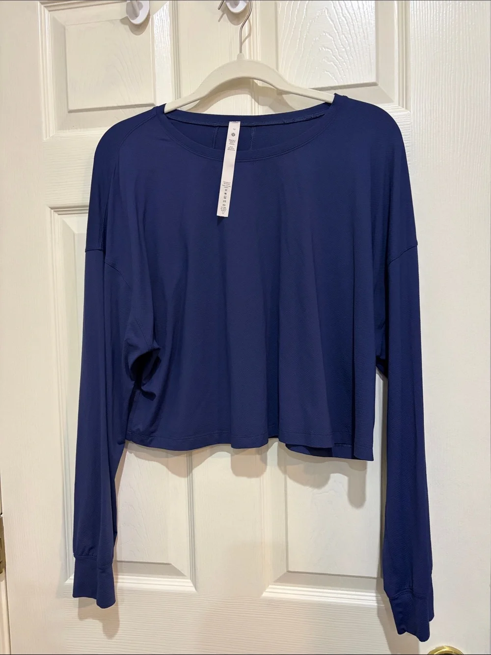 073. Lululemon Muscle Love Long Sleeve Shirt Night Sea size 12